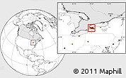 Blank Location Map of Niagara, highlighted country