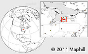 Blank Location Map of Niagara, highlighted parent region