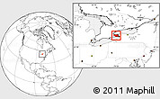 Blank Location Map of Niagara