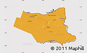Political Map of Niagara, cropped outside