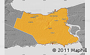 Political Map of Niagara, desaturated