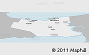 Gray Panoramic Map of Niagara, single color outside