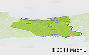 Physical Panoramic Map of Niagara, lighten