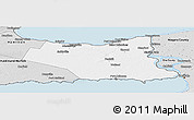 Silver Style Panoramic Map of Niagara