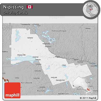 Gray 3D Map of Nipissing