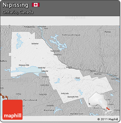 Gray 3D Map of Nipissing