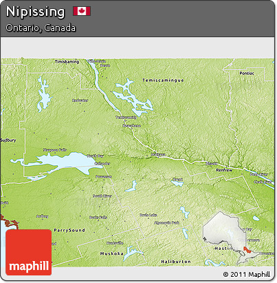 Physical 3D Map of Nipissing