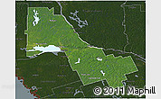 Satellite 3D Map of Nipissing, darken