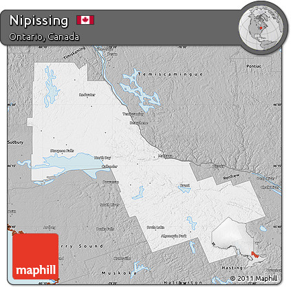 Gray Map of Nipissing