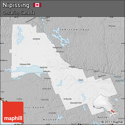 Gray Map of Nipissing