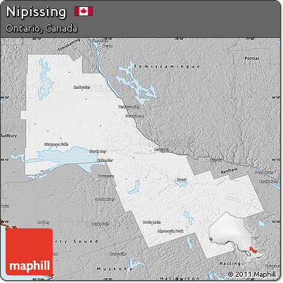 Gray Map of Nipissing