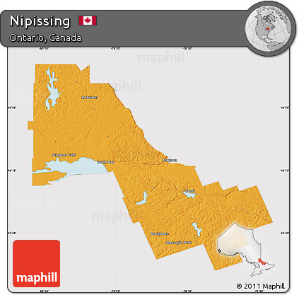 Political Map of Nipissing, cropped outside