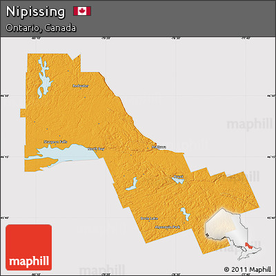 Political Map of Nipissing, cropped outside