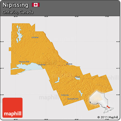Political Map of Nipissing, cropped outside