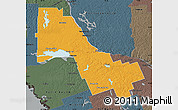 Political Map of Nipissing, darken, semi-desaturated