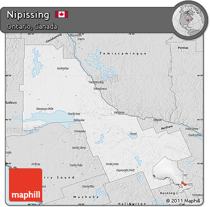 Silver Style Map of Nipissing