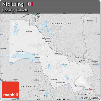 Silver Style Map of Nipissing