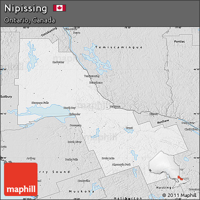 Silver Style Map of Nipissing