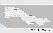 Gray Panoramic Map of Nipissing, single color outside