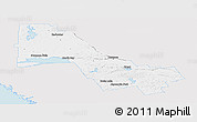 Silver Style Panoramic Map of Nipissing, single color outside