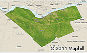 Satellite 3D Map of Ottawa, shaded relief outside