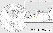 Blank Location Map of Ottawa, highlighted country