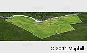 Satellite Panoramic Map of Ottawa, darken