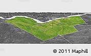Satellite Panoramic Map of Ottawa, desaturated