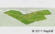Satellite Panoramic Map of Ottawa, lighten