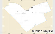 Classic Style Simple Map of Ottawa, single color outside