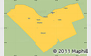 Savanna Style Simple Map of Ottawa, single color outside