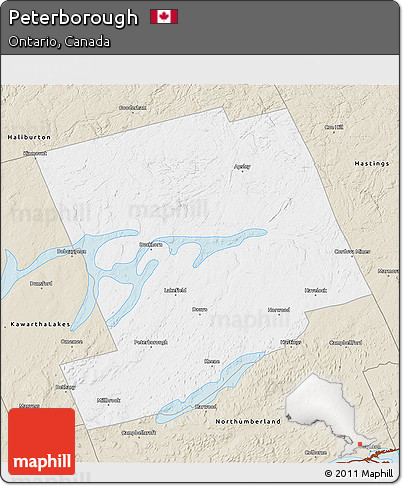 Classic Style 3D Map of Peterborough