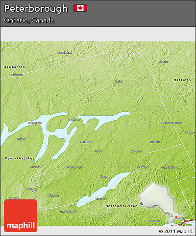 Physical 3D Map of Peterborough