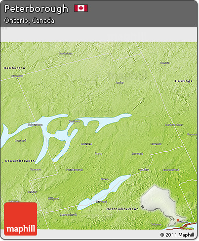 Physical 3D Map of Peterborough