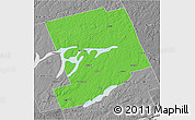 Political 3D Map of Peterborough, desaturated