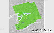 Political 3D Map of Peterborough, lighten, desaturated
