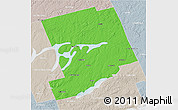 Political 3D Map of Peterborough, lighten, semi-desaturated
