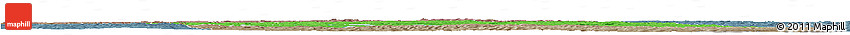 Political Horizon Map of Peterborough, semi-desaturated