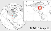 Blank Location Map of Peterborough, highlighted country, within the entire country