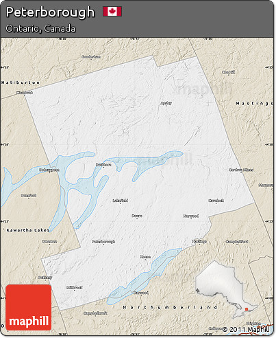 Classic Style Map of Peterborough