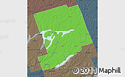 Political Map of Peterborough, darken, semi-desaturated