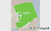 Political Map of Peterborough, lighten, semi-desaturated