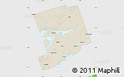 Shaded Relief Map of Peterborough, single color outside