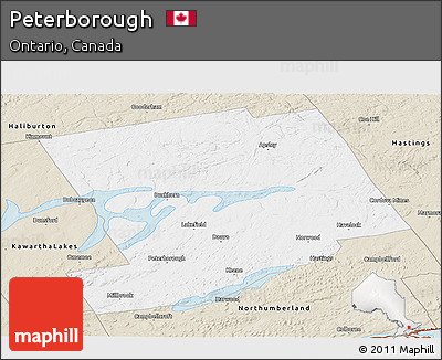 Classic Style Panoramic Map of Peterborough