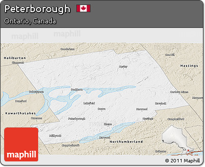 Classic Style Panoramic Map of Peterborough