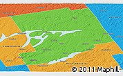 Political Panoramic Map of Peterborough