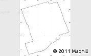 Blank Simple Map of Peterborough, cropped outside, no labels
