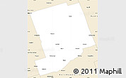 Classic Style Simple Map of Peterborough