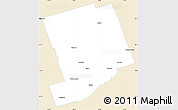 Classic Style Simple Map of Peterborough, single color outside