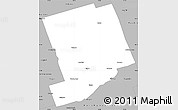 Gray Simple Map of Peterborough